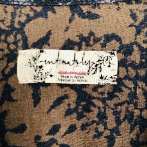 Free People Intimately Free Batik Print Sleeveless Tunic Blouse Size Small - Picture 4 of 8